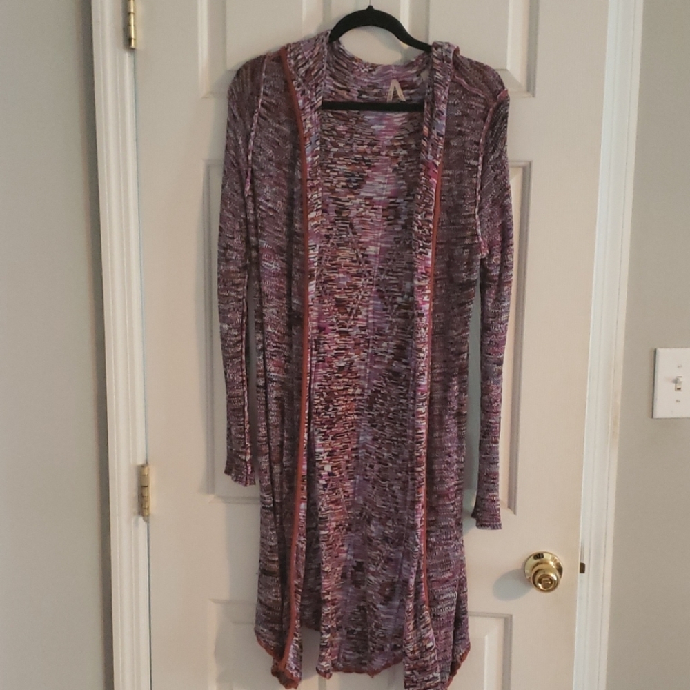 Hooded cardigan